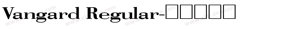 Vangard Regular字体转换